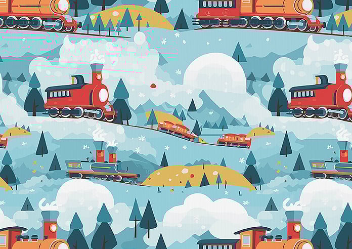 All Aboard, Multi - Motorised Roman Blind - Image 7